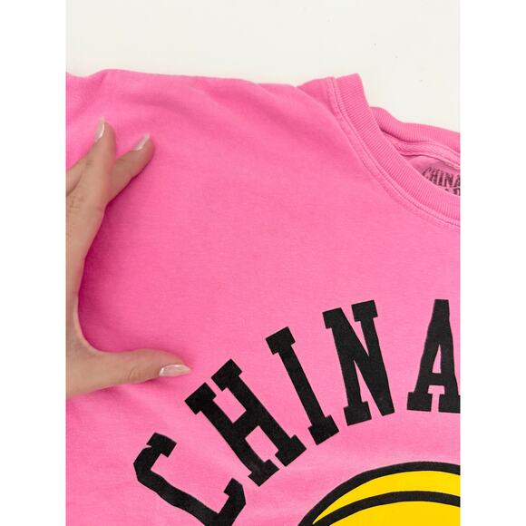 chinatown market pink basketball graphic tee - size xlarge - Picture 5 of 7